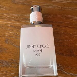 Jimmy Choo Man Ice White and Silver Bottle Empty Bottle